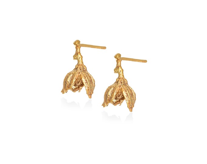 Fall flowers stud earrings