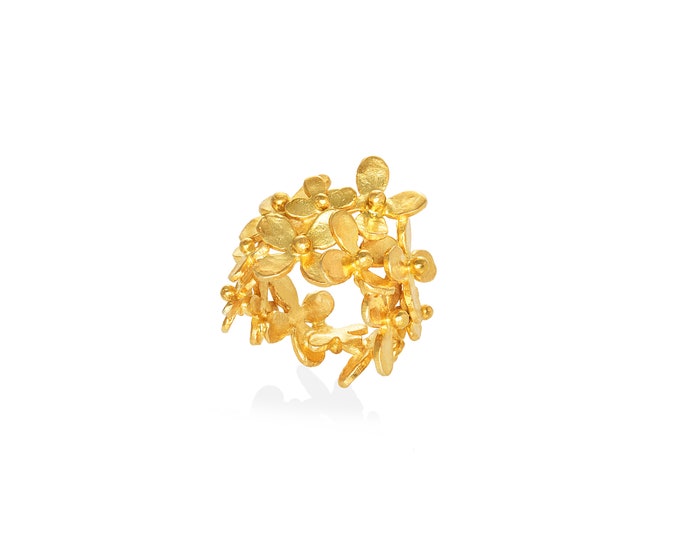 flowers band ring