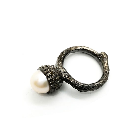 acorn pearl ring