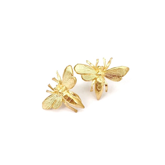 bee stud earrings