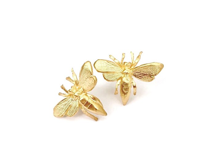 bee stud earrings