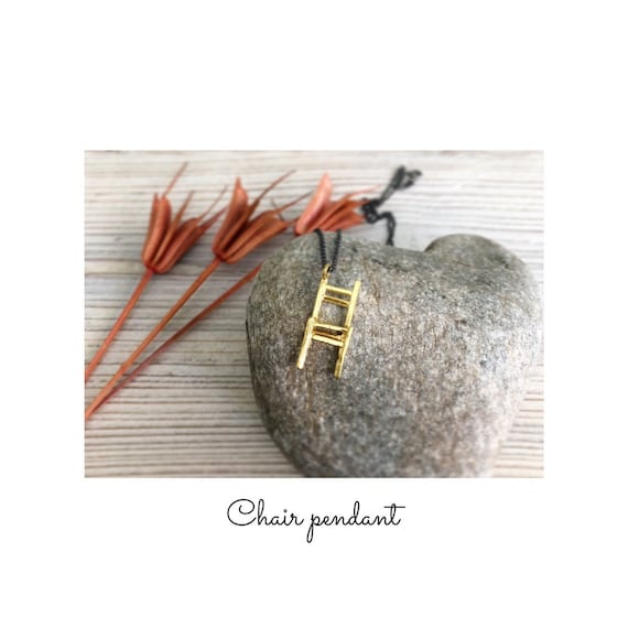 miniature chair necklace