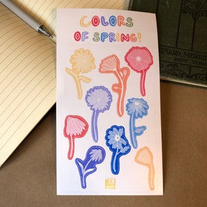 Weatherproof &quot;Colors of Spring&quot; Sticker Sheet