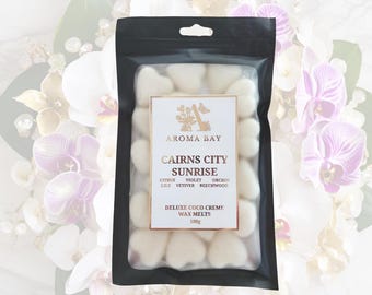 Cairns City Sunrise  - Deluxe Coco Creme Wax Melts - Floral Fragrance