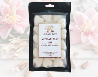 Michaelmas Cay - Deluxe Coco Creme Wax Melts- Unisex Fragrance - Woody Exotic Fragrance