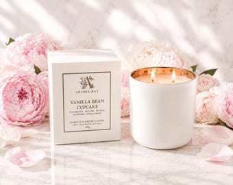 Vanilla Bean Cupcake Candle – Luxe Coco Crème Wax