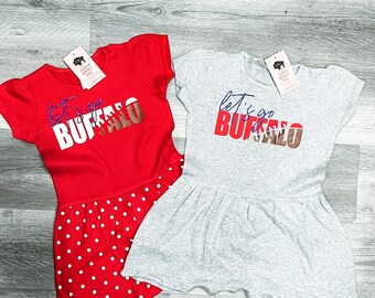 Let's Go Buffalo Infant Toddler Dress | GO BILLS