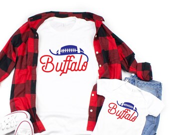 Buffalo Football mommy and me matching shirts