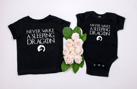 Never Wake A Sleeping Dragon Game Of Thrones Baby Gifts Etsy
