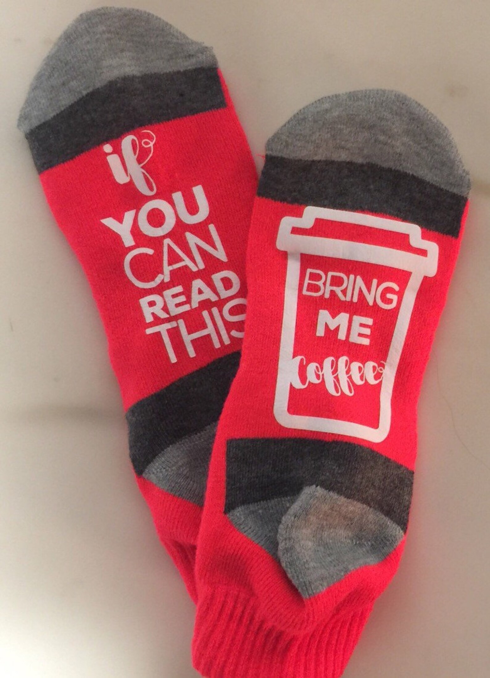 Coffee Socks Custom Socks Funny Socks Gift for Her Etsy