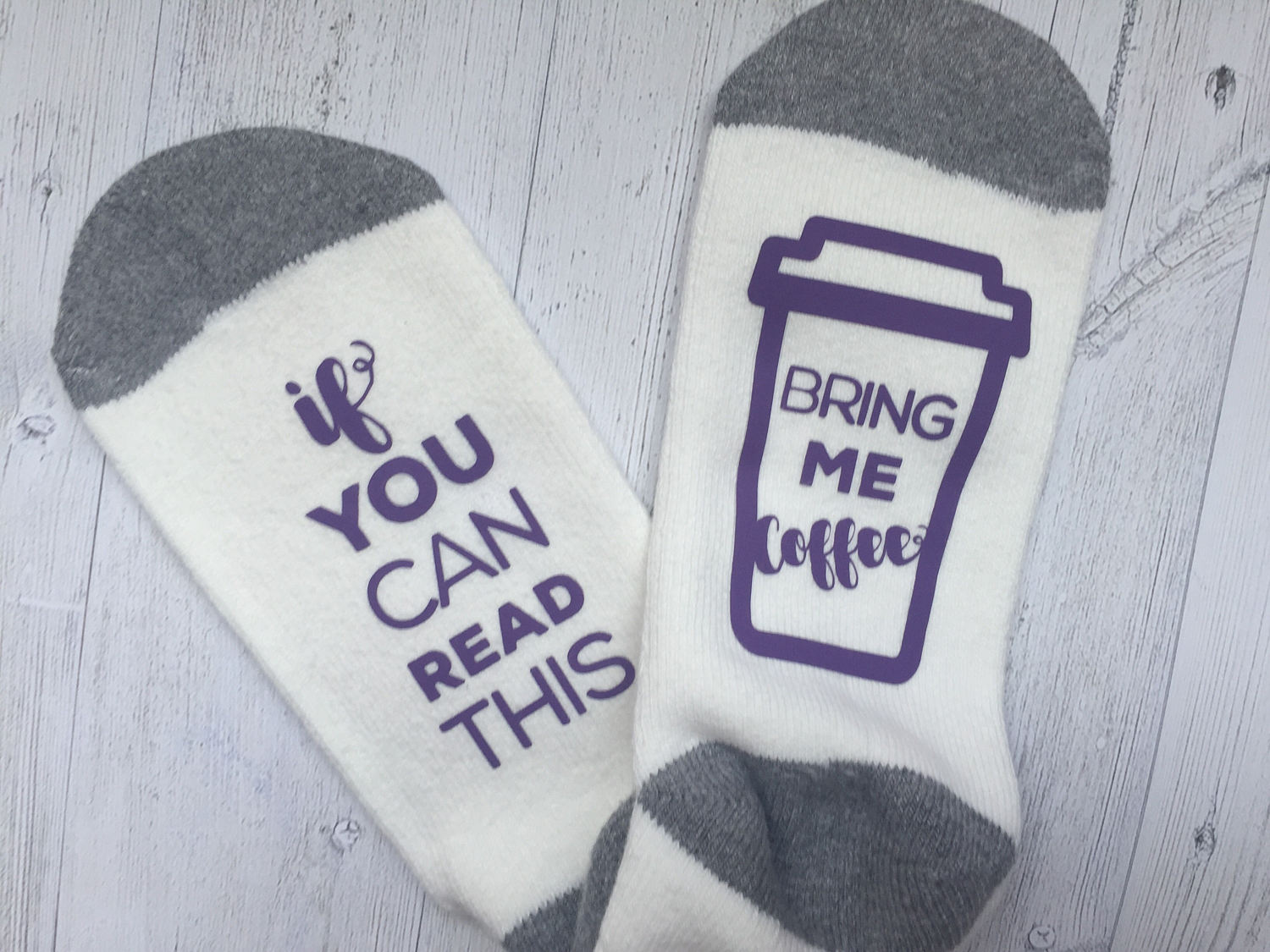 Coffee Socks Custom Socks Funny Socks Gift for Her | Etsy