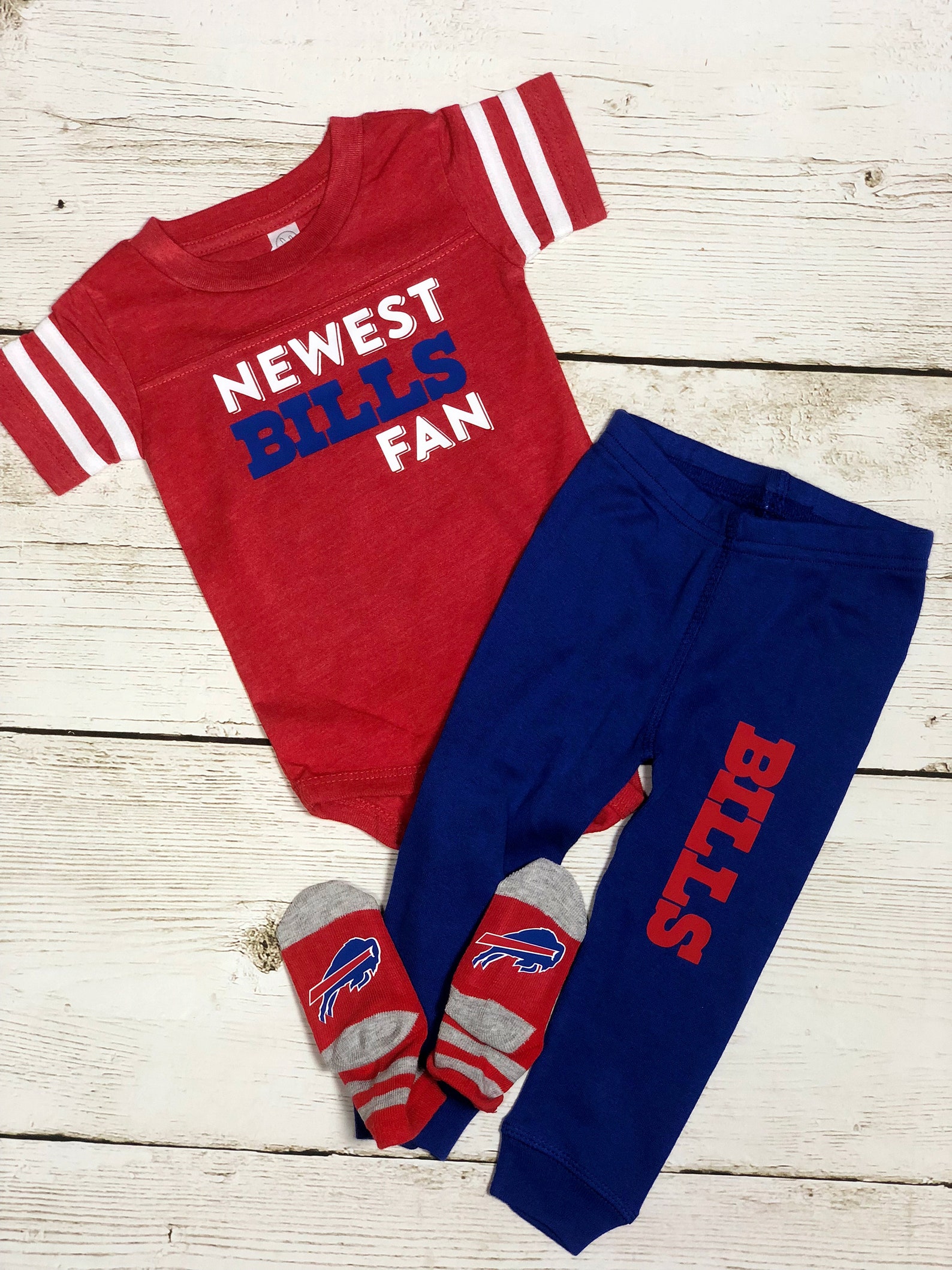 Buffalo Bills Baby Football Outfit Etsy