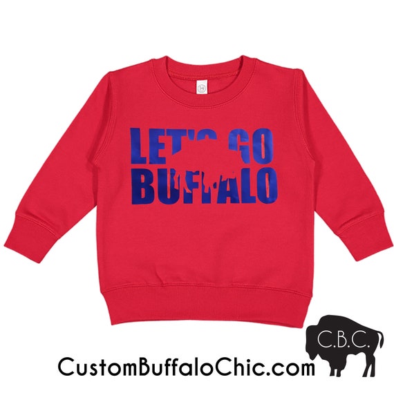 Let S Go Buffalo Bills Kid S Sweatshirt Etsy