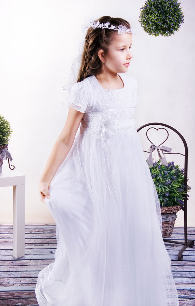 Communion dress with dress in the Empire Etsy