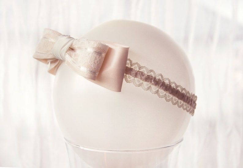 Baby Baptism Headband bow Etsy