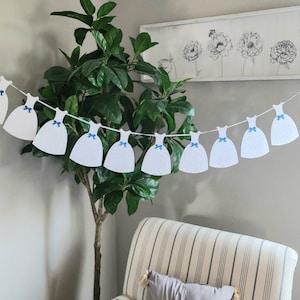 Banner de despedida de soltera, guirnalda de compromiso, decoraciones de despedida de soltera, guirnalda de despedida de soltera, guirnalda de vestido, banner de compromiso, banner de vestido de novia