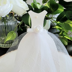 Wedding dress centerpiece,Bridal shower centerpieces,Bridal shower decorations,Wedding gown centerpiece,Bridal caketopper,Groom centerpiece