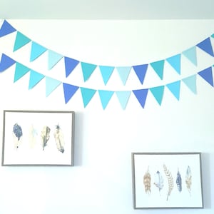 Bunting paper banner,Paper Pennant bunting banner,Party garland,Paper bunting garland,Triangle paper garland,Party paper garland