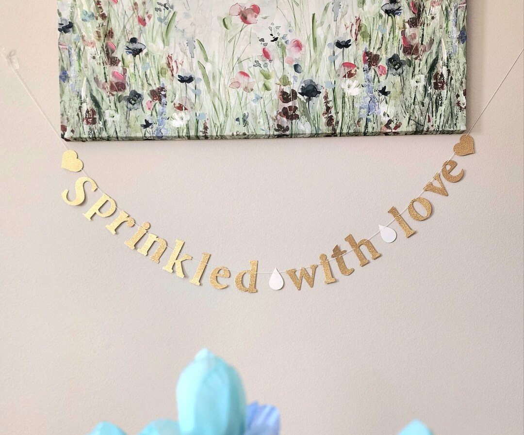 Sprinkled With Love Garlandsprinkled With Love Bannerbaby Etsy