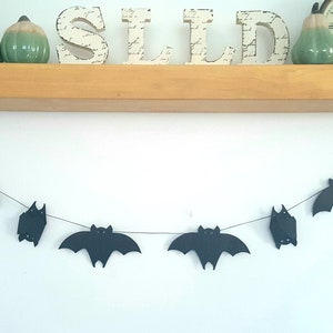 Halloween bat garland,Halloween garland,Halloween Party decorations,Bat die cuts,Batman party,Spooky decorations,Bat banner
