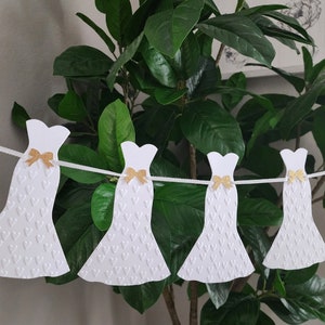 Guirnalda para despedida de soltera, pancarta de compromiso, pancarta de despedida de soltera, decoraciones para despedida de soltera, guirnalda para vestido de novia, guirnalda para vestido, confeti de corazón