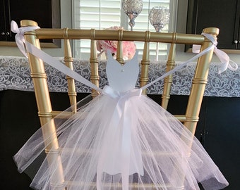 Bridal shower chair banner,Chair garland,Wedding chair banner,Wedding gown chair banner,Bridal shower decoration,Wedding dress banner