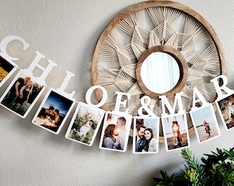 Custom photo banner,Name photo banner,Heavy weight photo banner,Bridal shower decorations,Engagement decor,Bachelorette party decor.