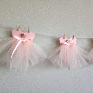 Baby girl shower banner,Baby shower garland,It's a girl baby shower,Ballerina banner,Baby shower decoration,Pink baby dress banner