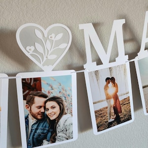 Personalized photo banner/Name photo banner/Personalized bridal shower photo banner,Bachelorette party decor,Wedding photo banner