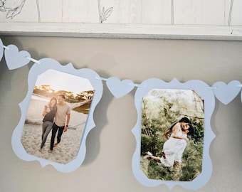 Photo banner,4x6 photo garland,Wedding photo banner,Bridal shower photo banner,4x6 in photo banner,Photo display,Bridal shower decoration