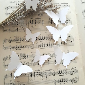 Butterfly cut outs/Butterfly die cuts/ Paper Butterflies/Butterfly wall arts/Cardstock butterflies/Spring decorations