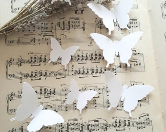 Butterfly cut outs/Butterfly die cuts/ Paper Butterflies/Butterfly wall arts/Cardstock butterflies/Spring decorations