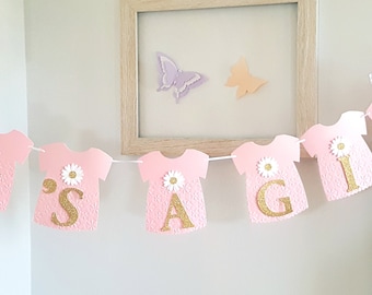 Persnoalized baby banner,Baby girl banner,IT'S A GIRL BANNER,Baby girl shower decorations,Personalized baby shower banner,Baby dress banner