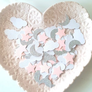 Star cloud party confetti,Moon table confetti,star moon cloud confetti,twinkle confetti,Star and cloud confetti,Moon confetti,Cloud confetti