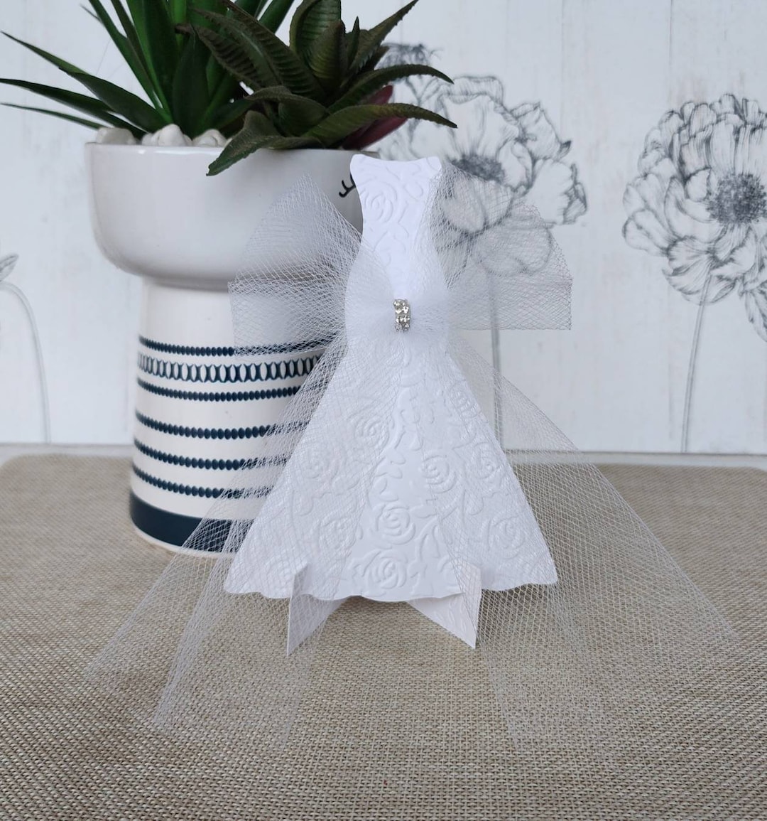 Bridal Shower Centerpiece,wedding Dress Centerpiece,bridal Shower