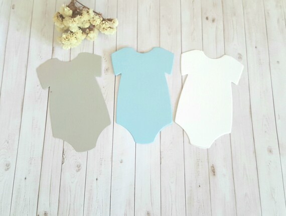 Baby Onesie Die Cutsbaby Shower Wish Tagsbaby Boy Shower Etsy