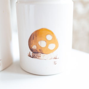 Vintage Pilz Gelb Weiß und Salbei grün Küchenkanister | Etsy