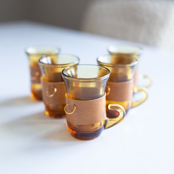 Amber Shot Glasses Etsy