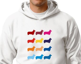 Colorful Welsh Corgi Pembroke Hoodie