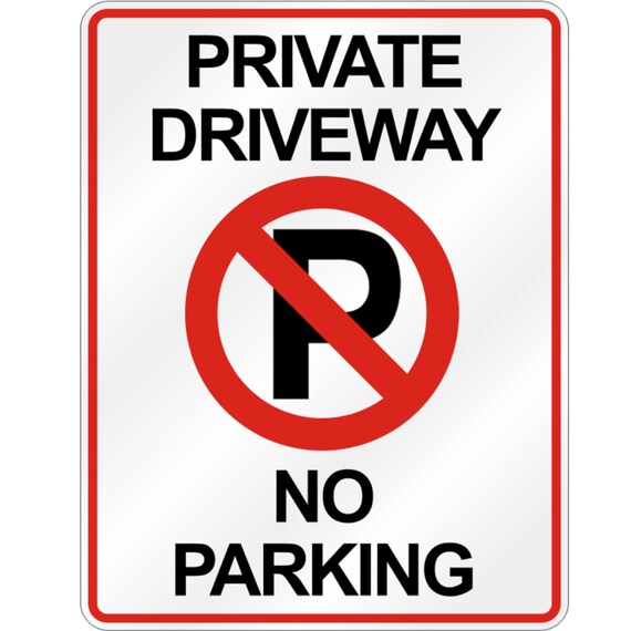 No Parking Private Driveway Parking Sign | Etsy