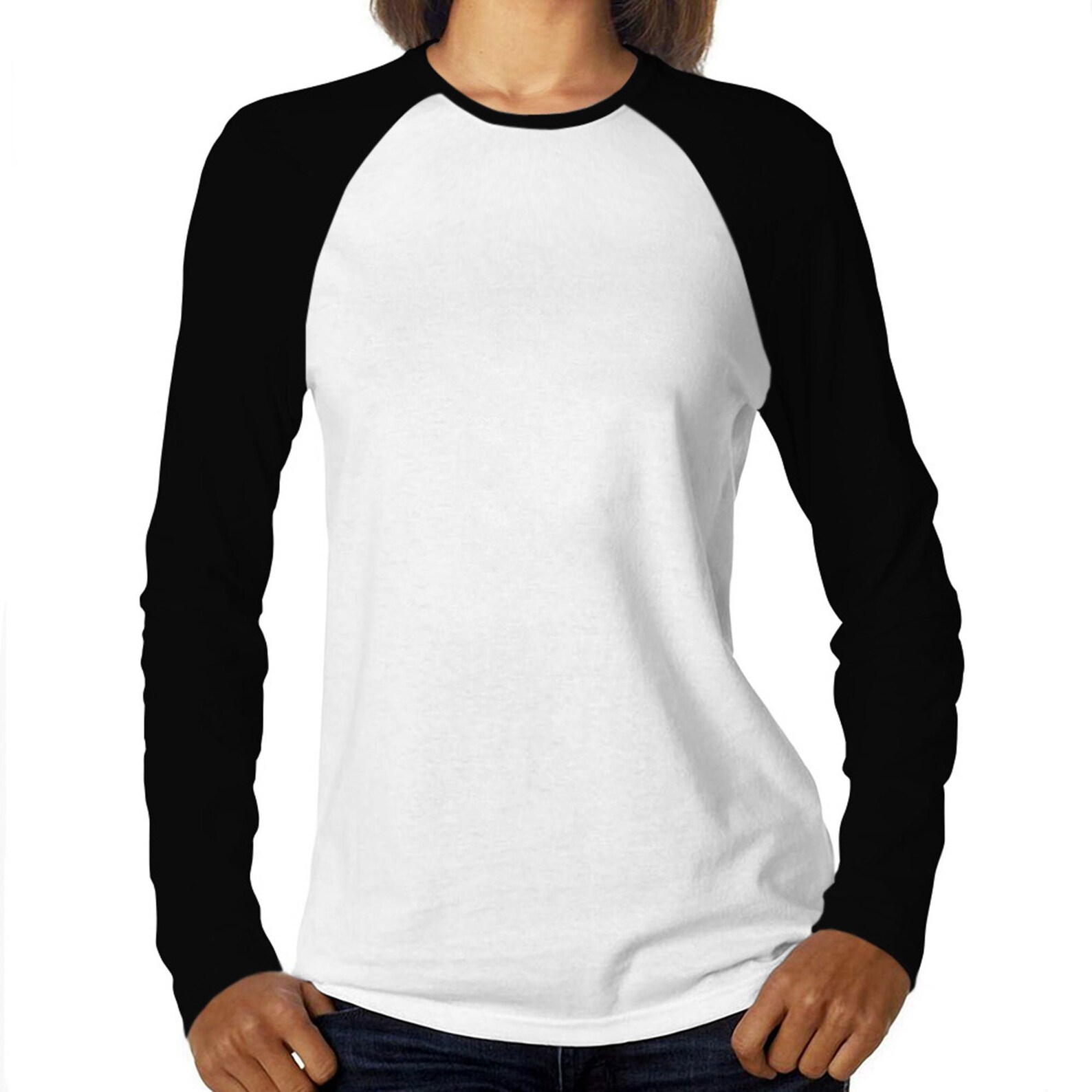 Blank Raglan Long Sleeve TShirt Women Custommade Raglan Etsy