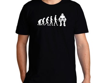 ape ROBOT - Black Mans Evolution T-Shirt® present gift Brand new. 