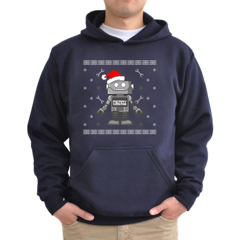 Cute robot santa Hoodie