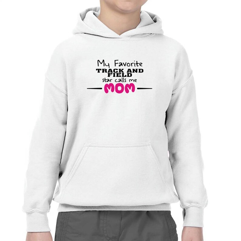 My favorite Track And Field star calls me mom Children Hoodie