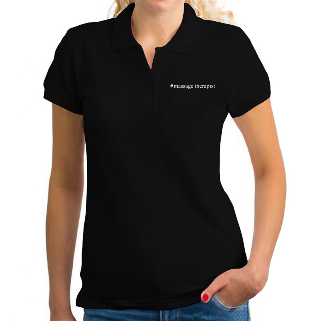 Massage Therapist Hashtag Women Polo Shirt Etsy Canada