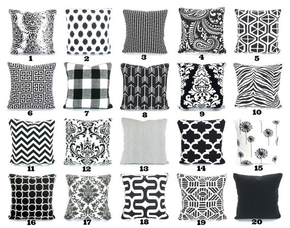 black and white throw rug