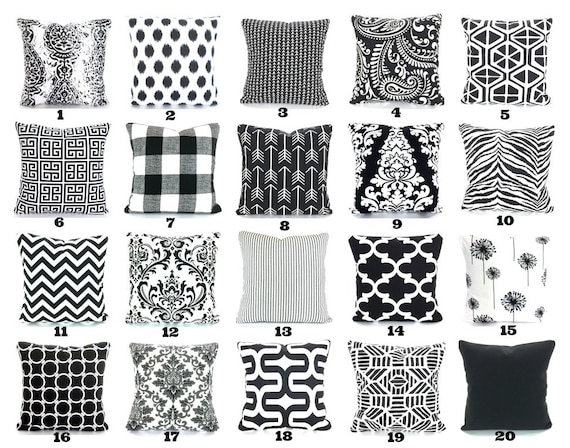 black and white throw rug