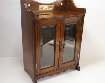 Victorian Oak Cabinet Mailbox - Ballot Box - Post Box