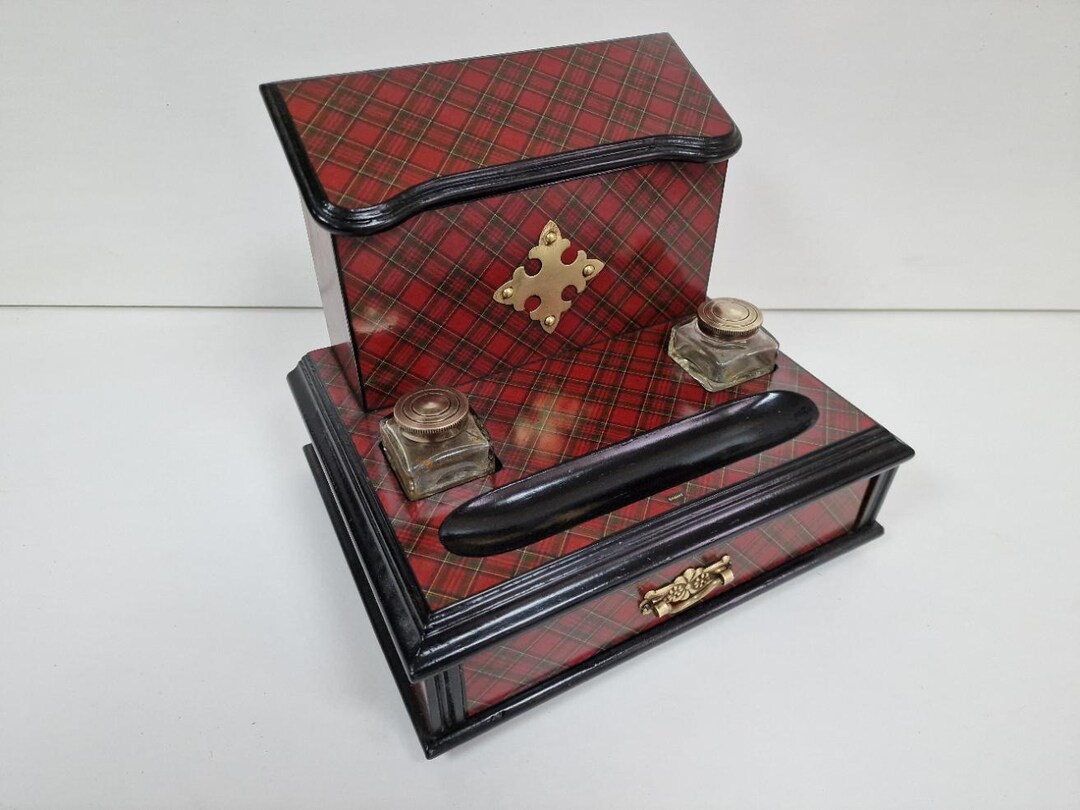 Stuart Ware Tartan Ware Stationery Inkwell Stand. 'stuart' - Etsy