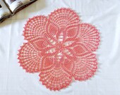 Lace crochet doily Cotton doily Crocheted round doily Retro home decor Gift ideas for housewarming Lace tablecloth home accent Handmade gift